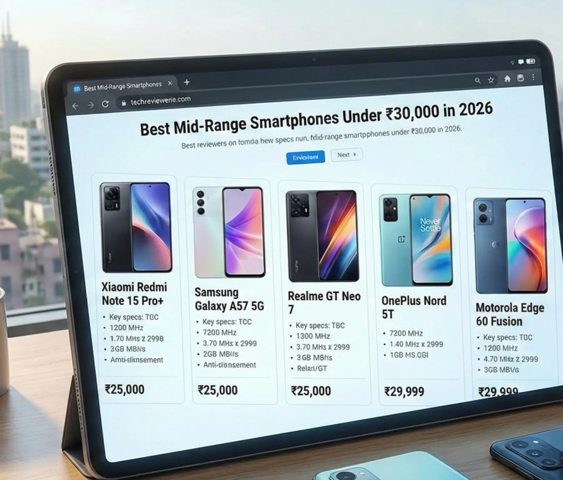 Best Mid-Range Smartphones Under ₹30,000 in 2026