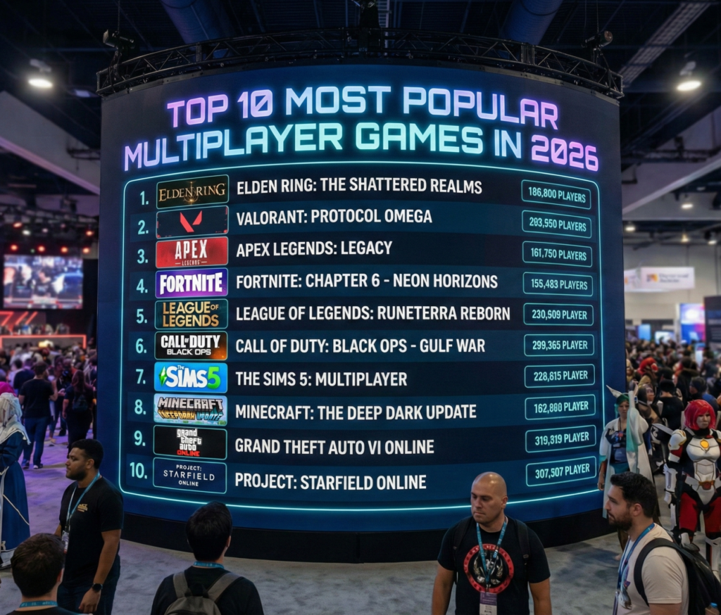 Top 10 Most Popular Multiplayer Games in 2026